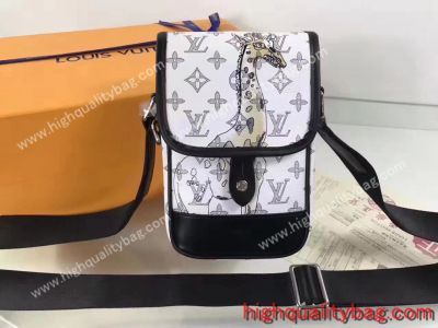 AAA Class Clone Louis Vuitton MESSENGER BB Mens White Shoulder bag on sale